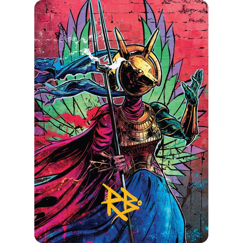 Hazoret, Godseeker Art Card (Gold-Stamped Signature) [Aetherdrift Art Series]