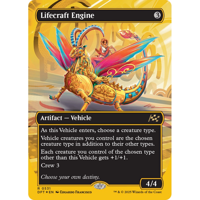Lifecraft Engine (Borderless) (First-Place Foil) [Aetherdrift]