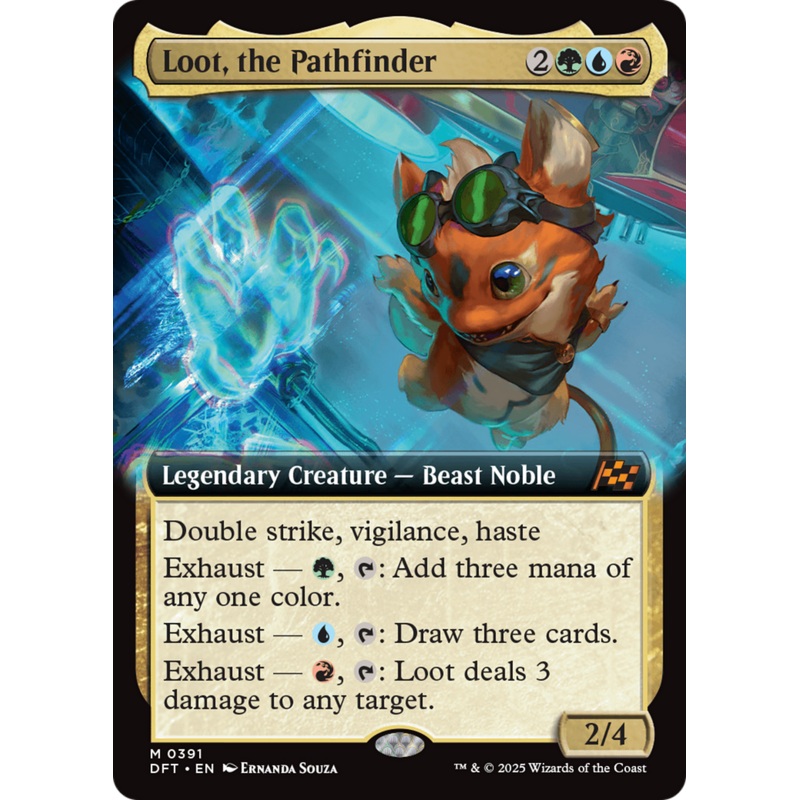 Loot, the Pathfinder (Extended Art) [Aetherdrift]