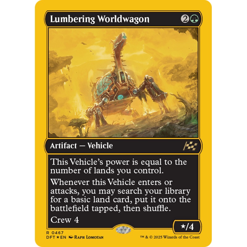 Lumbering Worldwagon (First-Place Foil) [Aetherdrift]