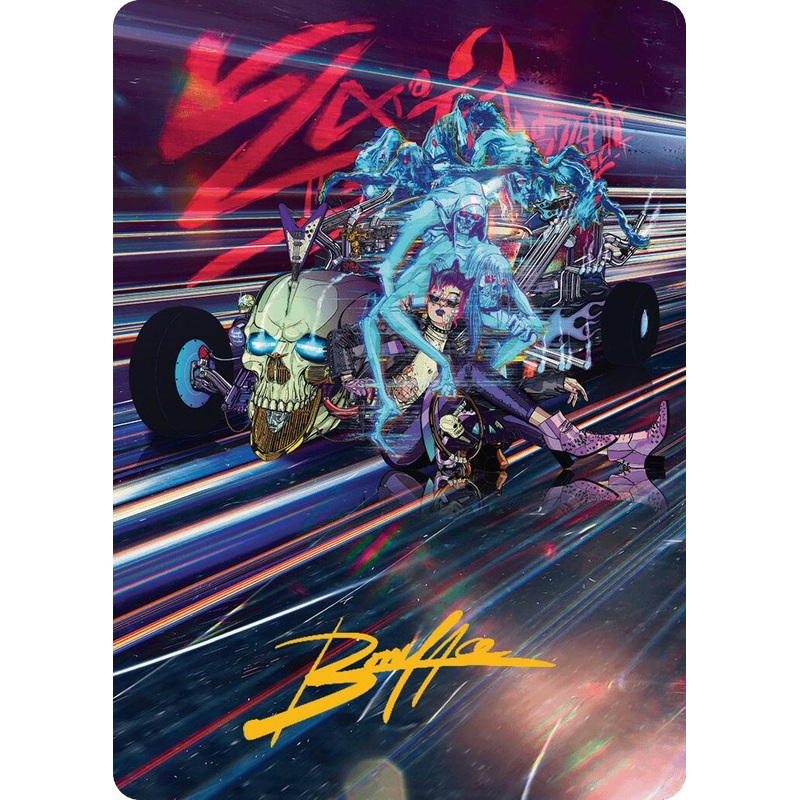Midnight Mangler Art Card (Gold-Stamped Signature) [Aetherdrift Art Series]