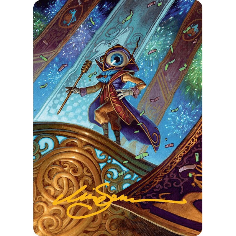 Vnwxt, Verbose Host Art Card (Gold-Stamped Signature) [Aetherdrift Art Series]