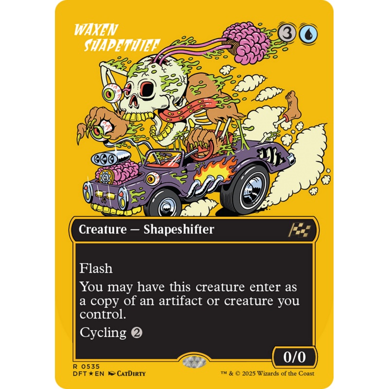 Waxen Shapethief (Borderless) (First-Place Foil) [Aetherdrift]
