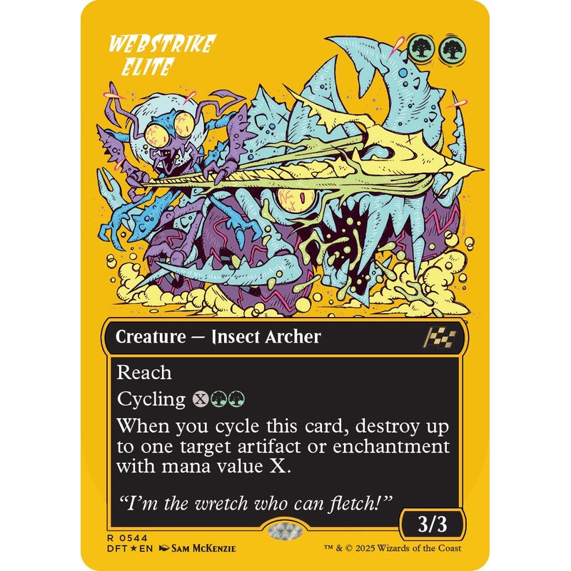 Webstrike Elite (Borderless) (First-Place Foil) [Aetherdrift]