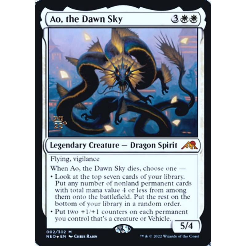 Ao, the Dawn Sky [Kamigawa: Neon Dynasty Prerelease Promos]