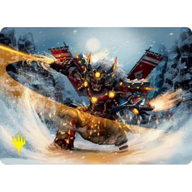 Asari Captain Art Card (Gold-Stamped Signature) [Kamigawa: Neon Dynasty Art Series]