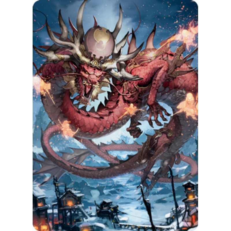 Atsushi, the Blazing Sky 2 Art Card [Kamigawa: Neon Dynasty Art Series]
