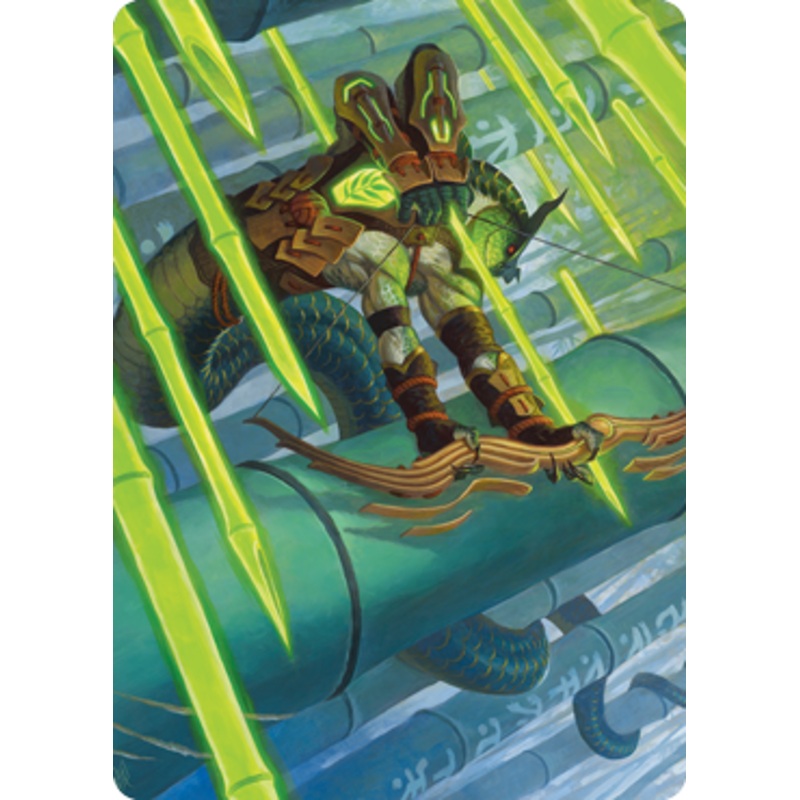 Bamboo Grove Archer Art Card [Kamigawa: Neon Dynasty Art Series]