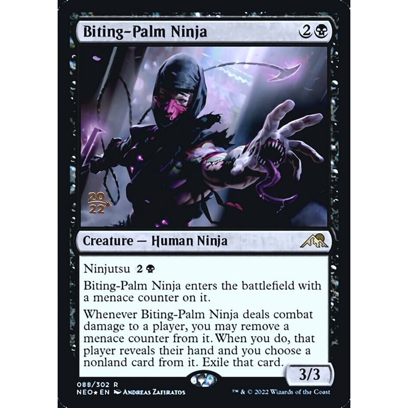 Biting-Palm Ninja [Kamigawa: Neon Dynasty Prerelease Promos]