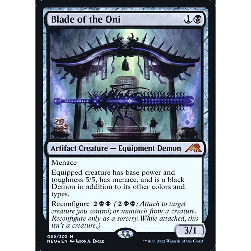 Blade of the Oni [Kamigawa: Neon Dynasty Prerelease Promos]