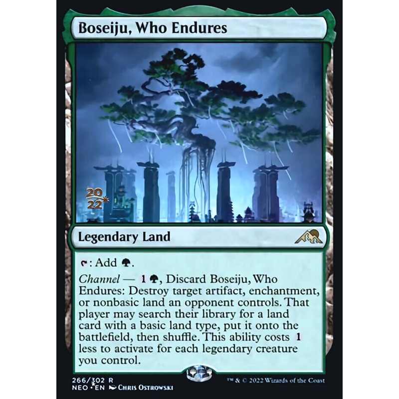 Boseiju, Who Endures [Kamigawa: Neon Dynasty Prerelease Promos]