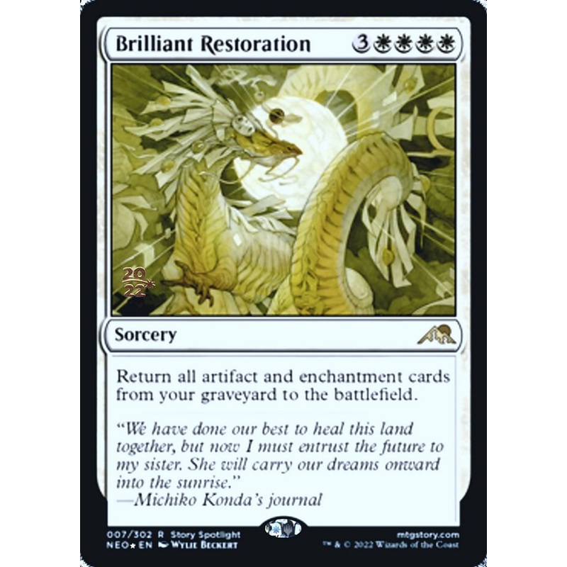 Brilliant Restoration [Kamigawa: Neon Dynasty Prerelease Promos]