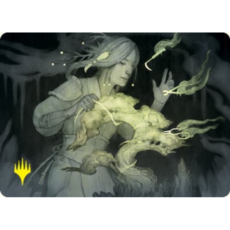 Careful Cultivation Art Card (Gold-Stamped Signature) [Kamigawa: Neon Dynasty Art Series]