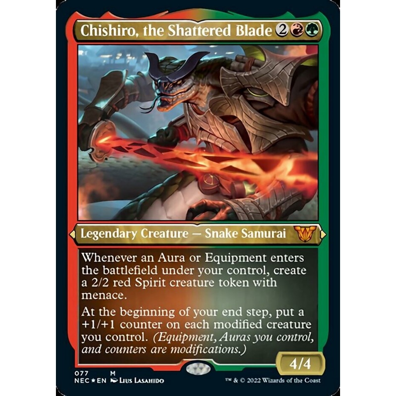 Chishiro, the Shattered Blade (Showcase Display Commander) [Kamigawa: Neon Dynasty Commander]