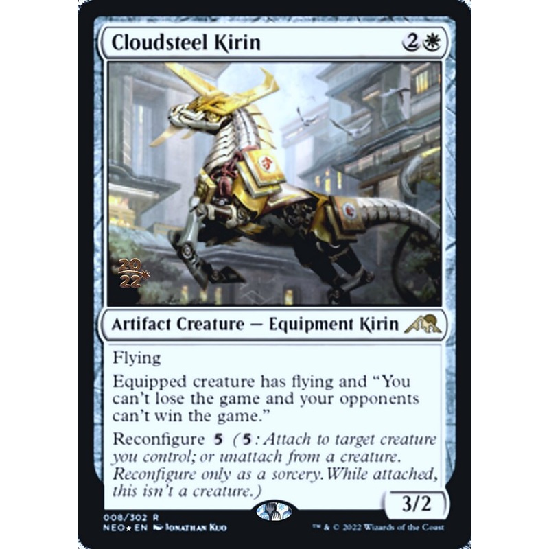 Cloudsteel Kirin [Kamigawa: Neon Dynasty Prerelease Promos]