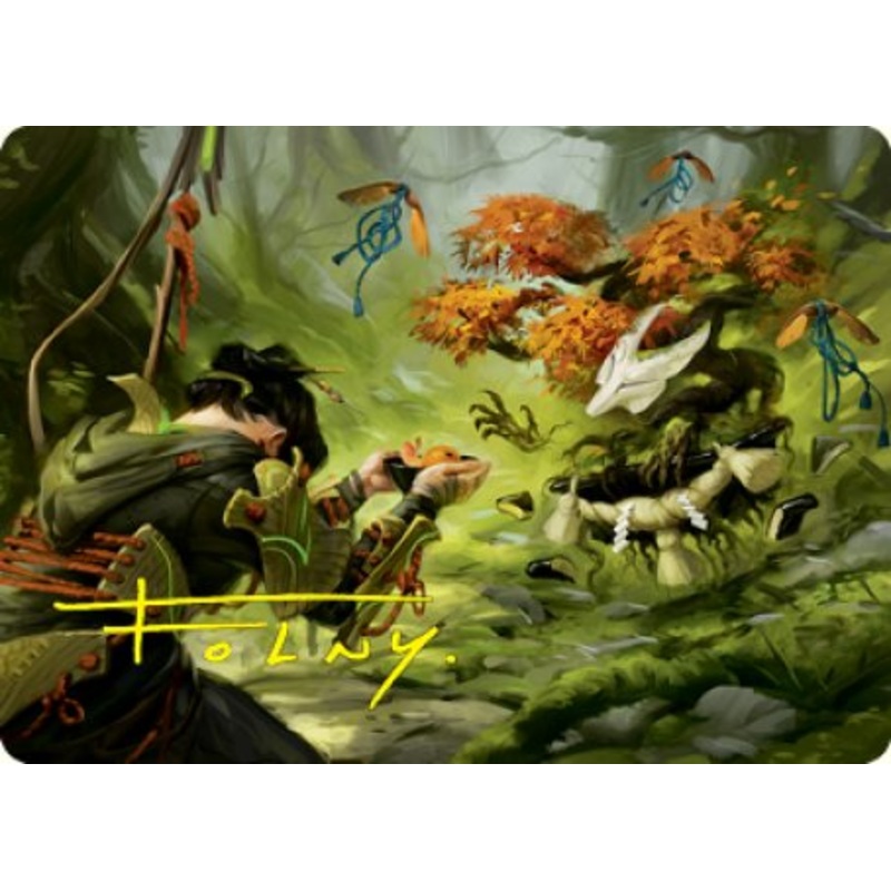 Commune with Spirits Art Card (Gold-Stamped Signature) [Kamigawa: Neon Dynasty Art Series]