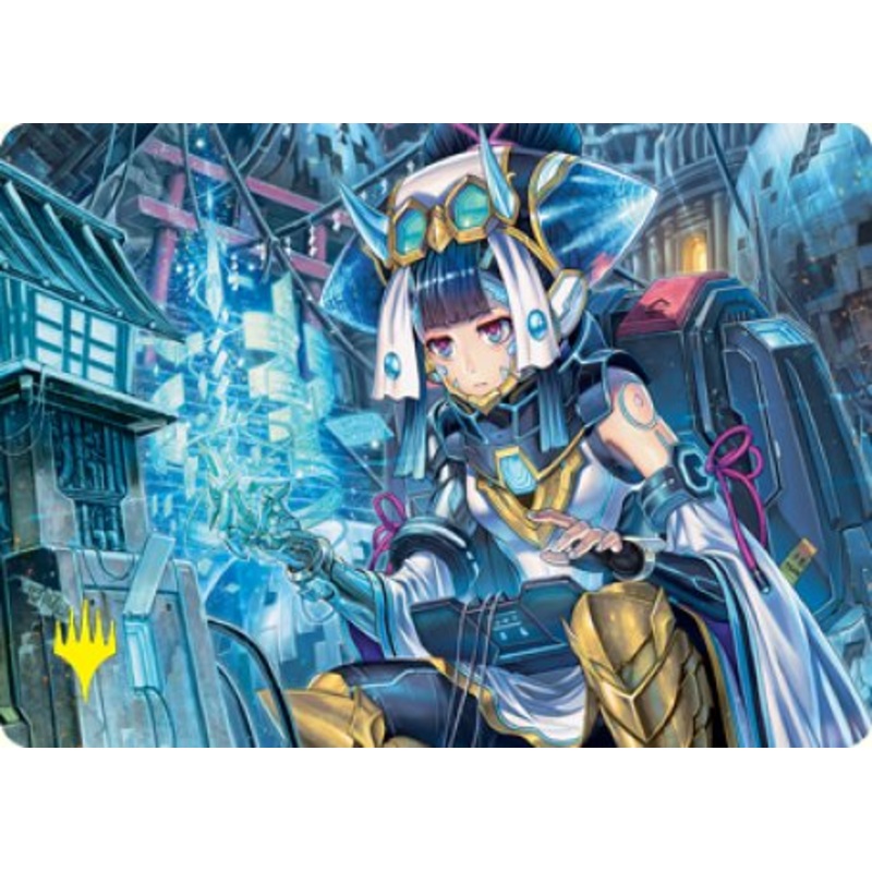Covert Technician Art Card (Gold-Stamped Signature) [Kamigawa: Neon Dynasty Art Series]