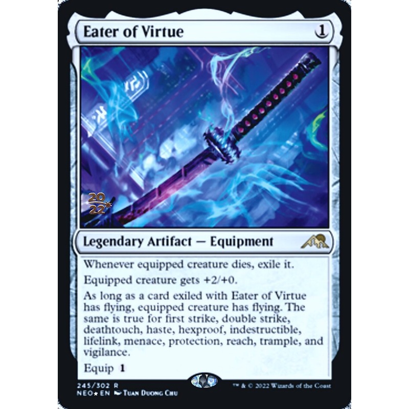 Eater of Virtue [Kamigawa: Neon Dynasty Prerelease Promos]