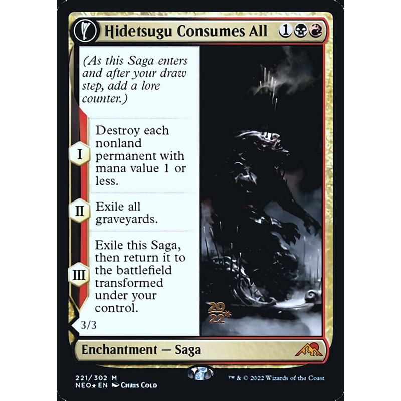 Hidetsugu Consumes All // Vessel of the All-Consuming [Kamigawa: Neon Dynasty Prerelease Promos]