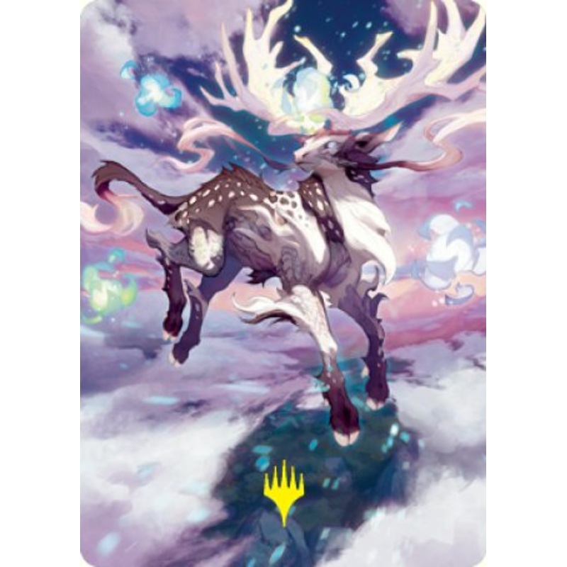 Hinata, Dawn-Crowned Art Card (Gold-Stamped Signature) [Kamigawa: Neon Dynasty Art Series]