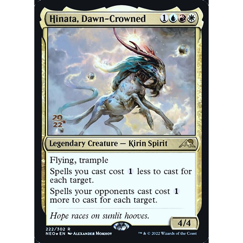Hinata, Dawn-Crowned [Kamigawa: Neon Dynasty Prerelease Promos]