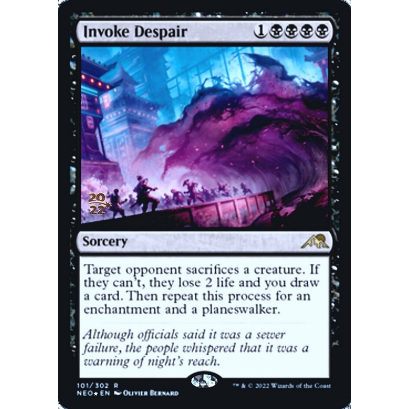 Invoke Despair [Kamigawa: Neon Dynasty Prerelease Promos]