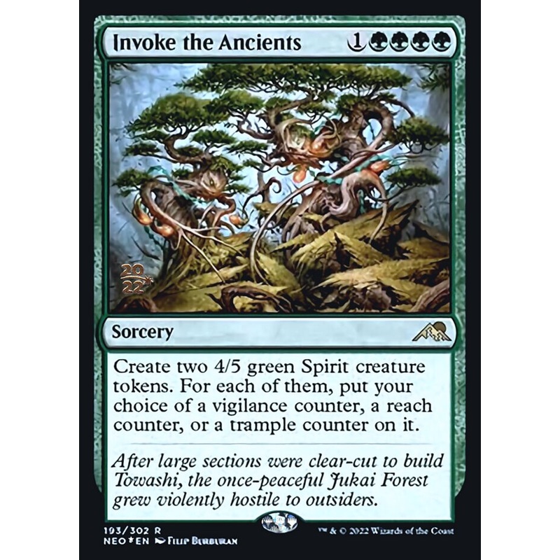 Invoke the Ancients [Kamigawa: Neon Dynasty Prerelease Promos]