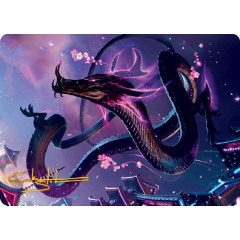 Junji, the Midnight Sky 1 Art Card (Gold-Stamped Signature) [Kamigawa: Neon Dynasty Art Series]