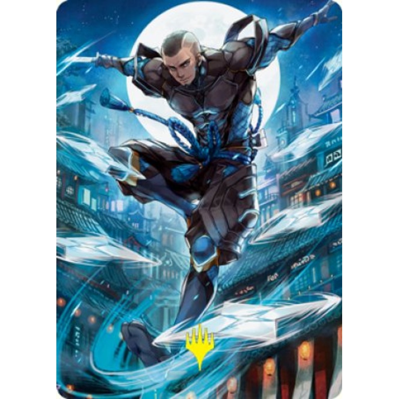 Kaito Shizuki 1 Art Card (Gold-Stamped Signature) [Kamigawa: Neon Dynasty Art Series]
