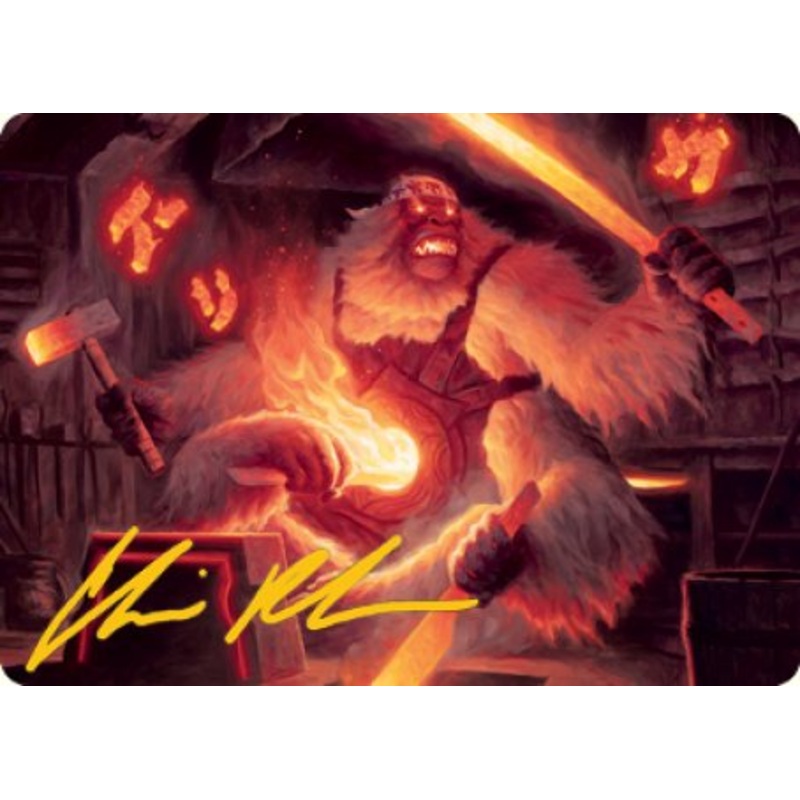Kami of Industry Art Card (Gold-Stamped Signature) [Kamigawa: Neon Dynasty Art Series]