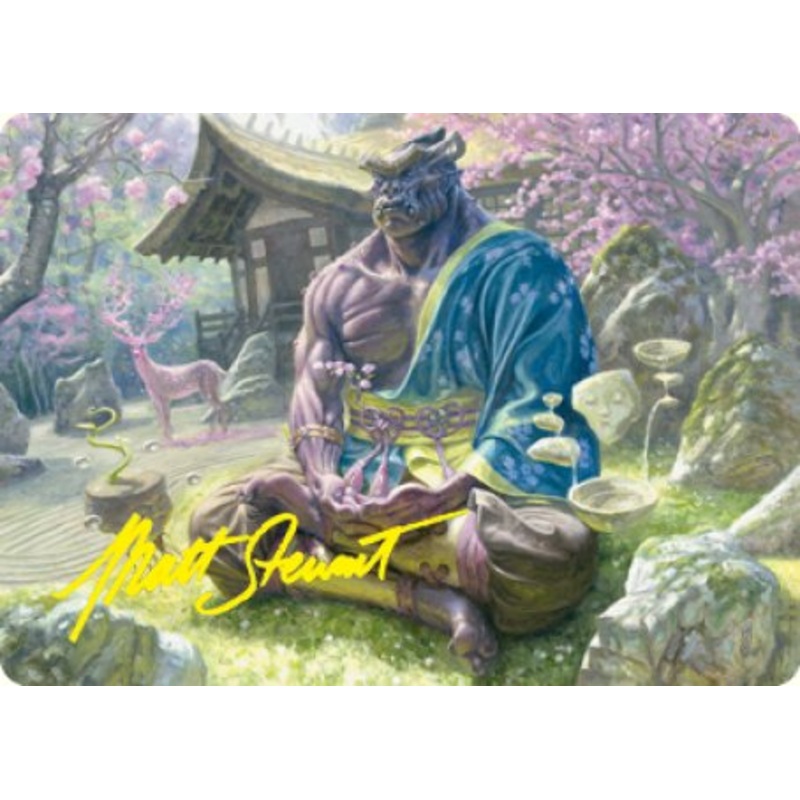 Kosei, Penitent Warlord Art Card (Gold-Stamped Signature) [Kamigawa: Neon Dynasty Art Series]