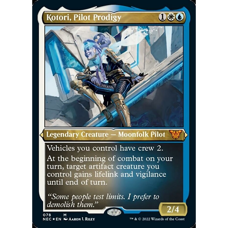 Kotori, Pilot Prodigy (Showcase Display Commander) [Kamigawa: Neon Dynasty Commander]