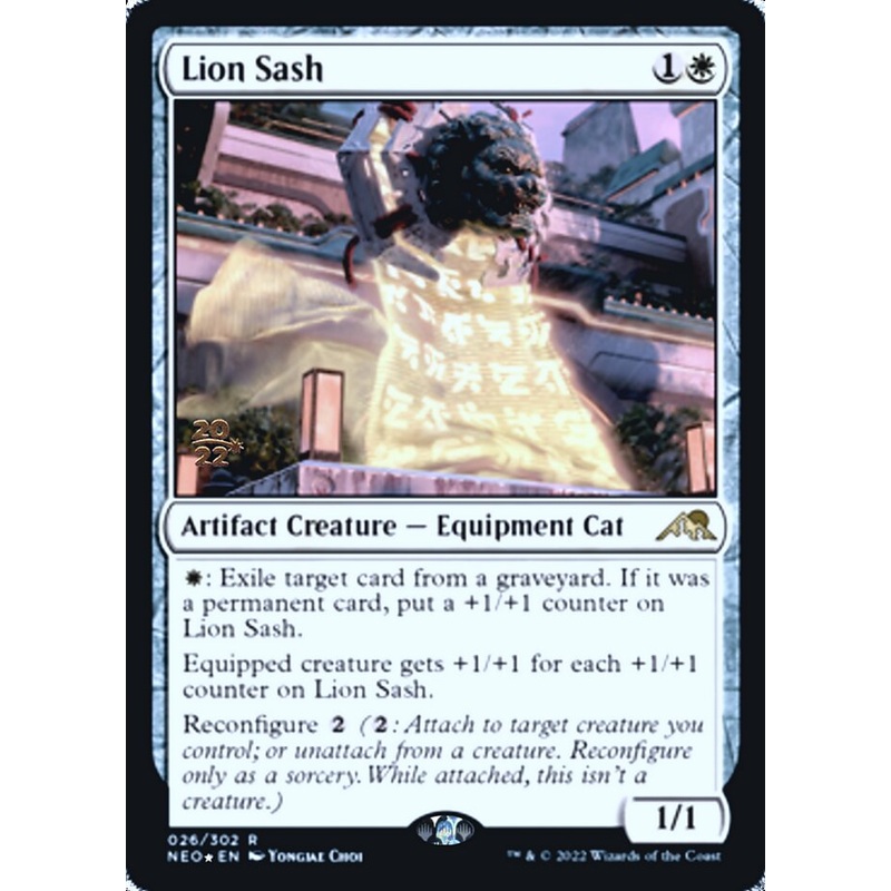 Lion Sash [Kamigawa: Neon Dynasty Prerelease Promos]