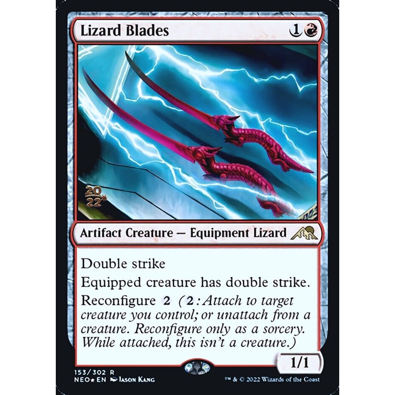 Lizard Blades [Kamigawa: Neon Dynasty Prerelease Promos]