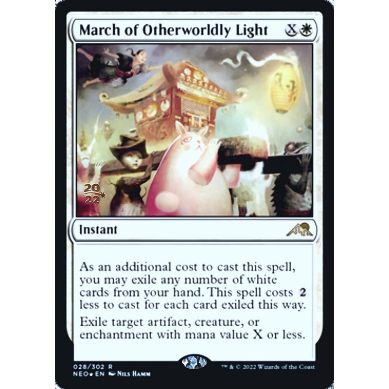 March of Otherworldly Light [Kamigawa: Neon Dynasty Prerelease Promos]