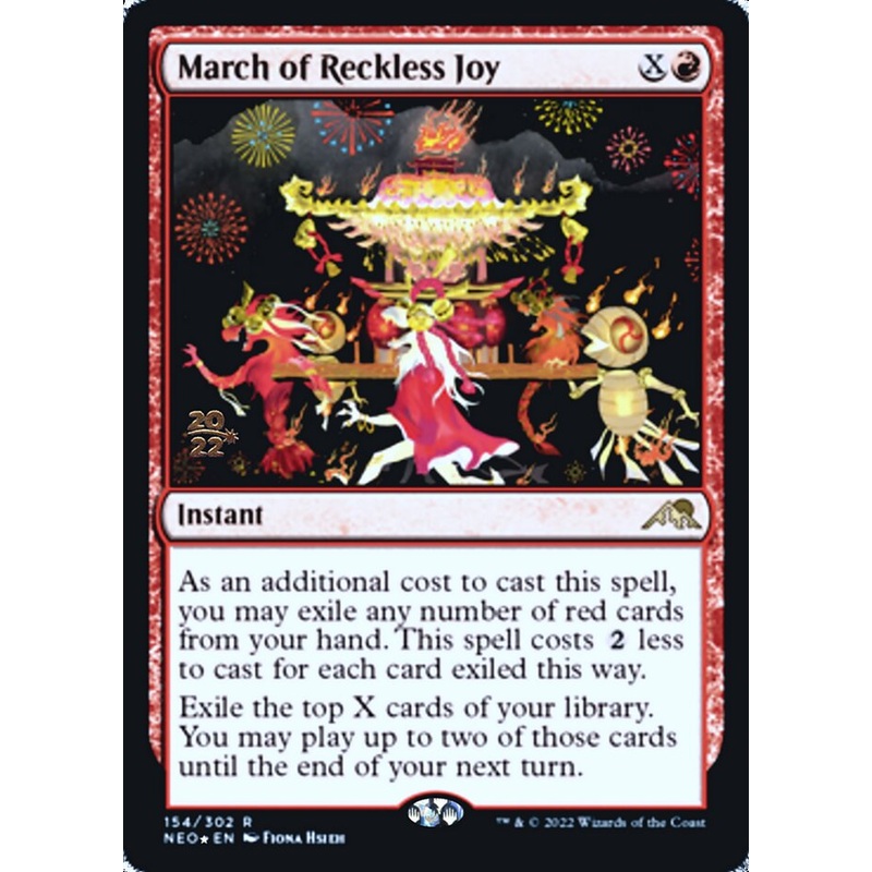 March of Reckless Joy [Kamigawa: Neon Dynasty Prerelease Promos]
