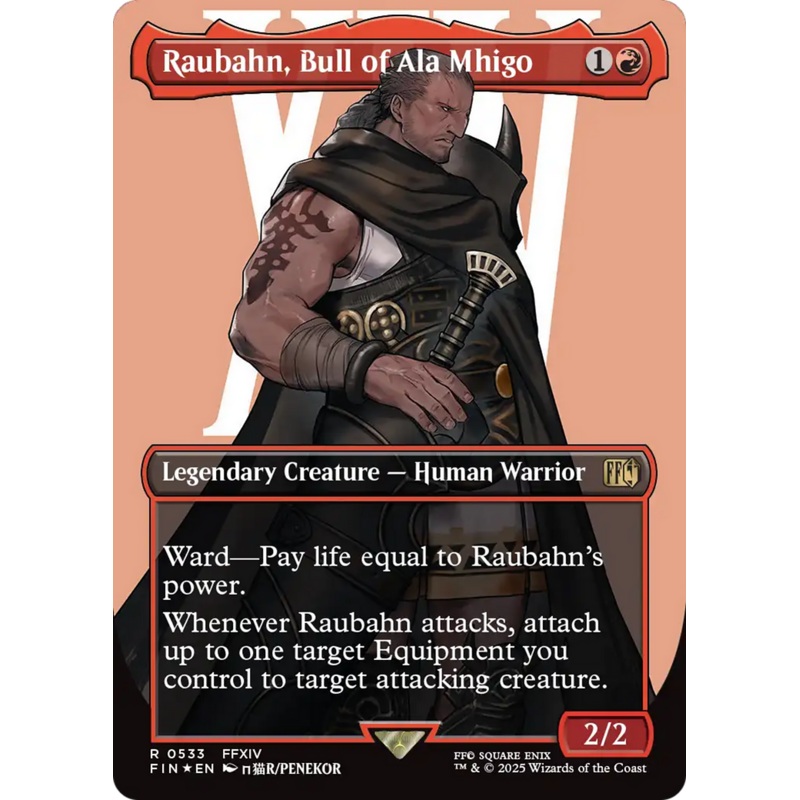 Raubahn, Bull of Ala Mhigo (Borderless) (Surge Foil) [FINAL FANTASY]