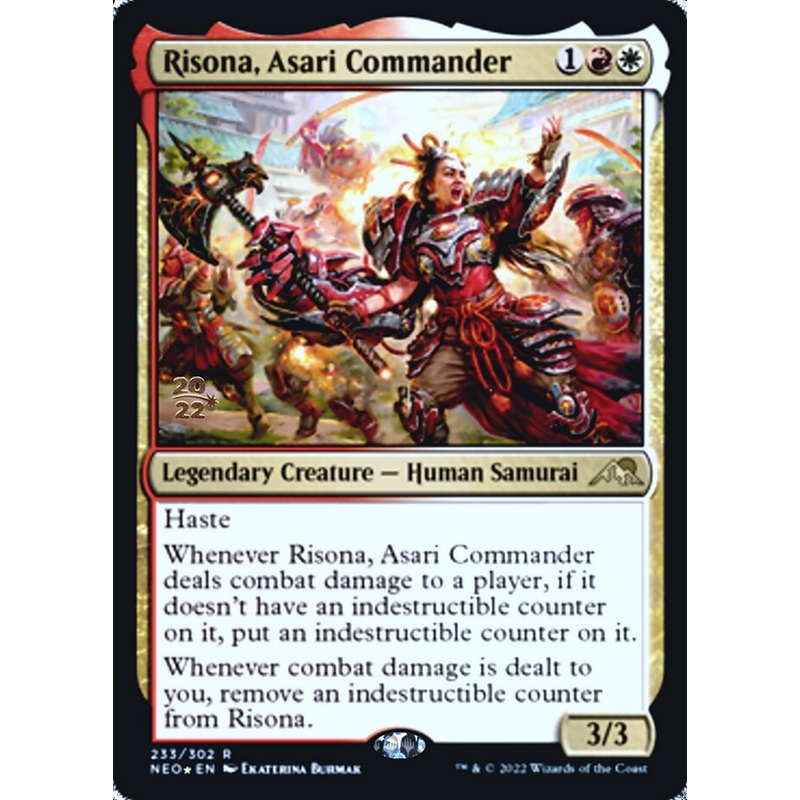 Risona, Asari Commander [Kamigawa: Neon Dynasty Prerelease Promos]