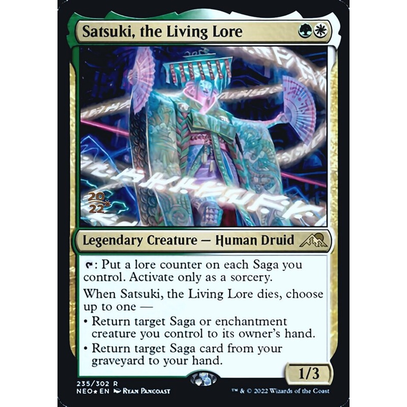 Satsuki, the Living Lore [Kamigawa: Neon Dynasty Prerelease Promos]