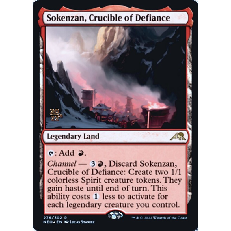 Sokenzan, Crucible of Defiance [Kamigawa: Neon Dynasty Prerelease Promos]