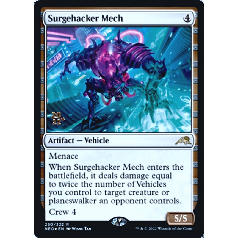 Surgehacker Mech [Kamigawa: Neon Dynasty Prerelease Promos]