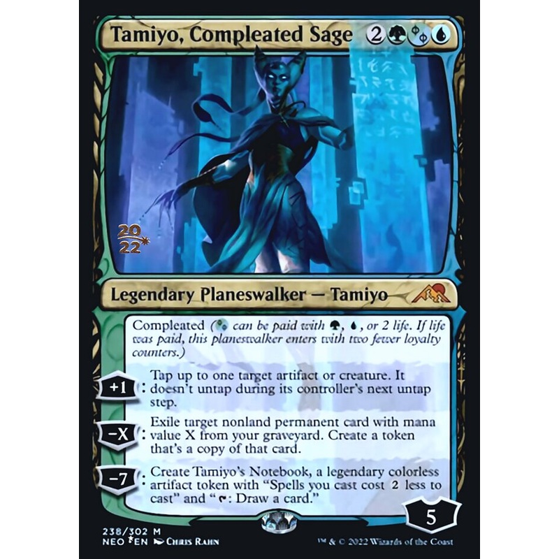 Tamiyo, Compleated Sage [Kamigawa: Neon Dynasty Prerelease Promos]