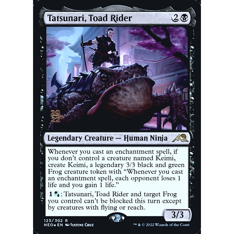 Tatsunari, Toad Rider [Kamigawa: Neon Dynasty Prerelease Promos]