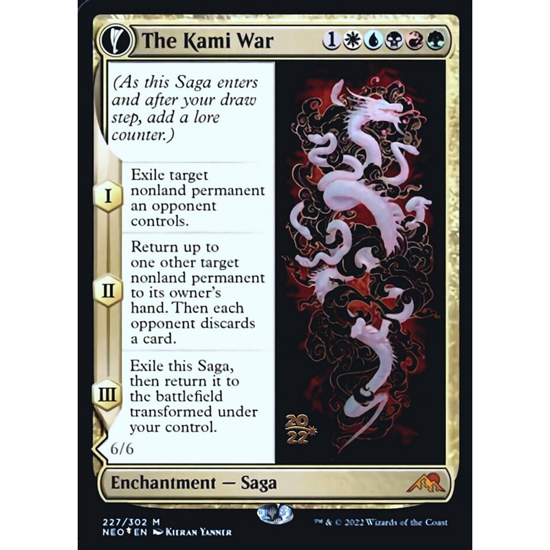 The Kami War // O-Kagachi Made Manifest [Kamigawa: Neon Dynasty Prerelease Promos]