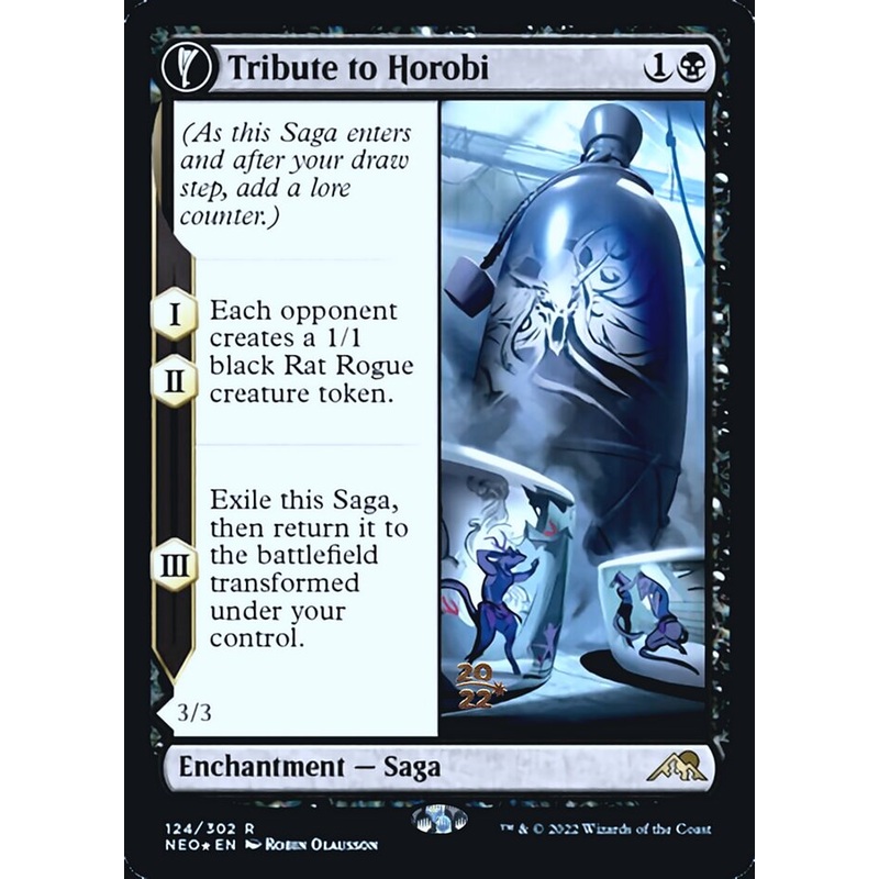 Tribute to Horobi // Echo of Death's Wail [Kamigawa: Neon Dynasty Prerelease Promos]