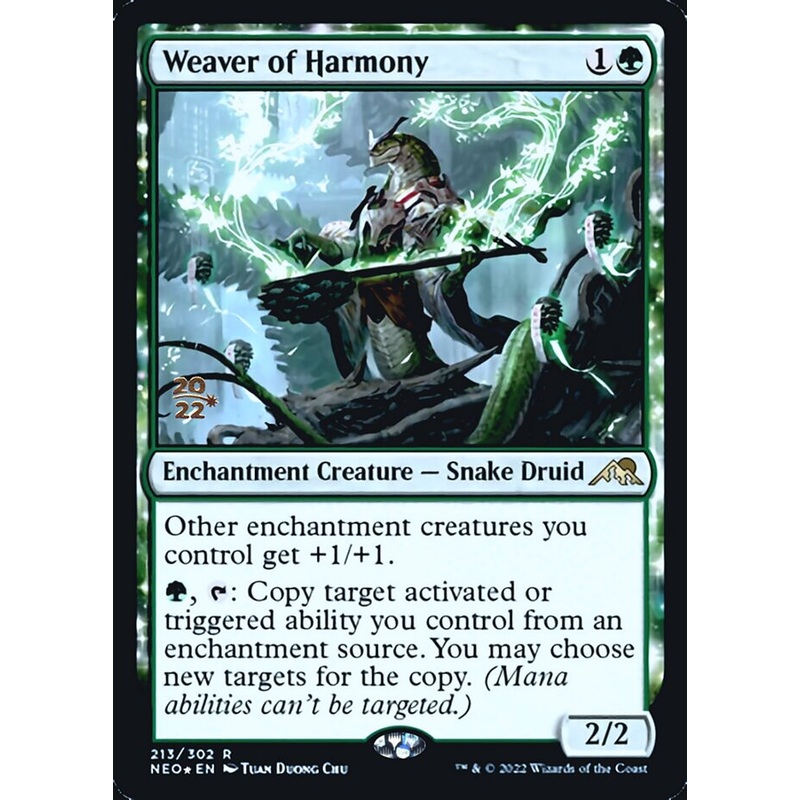 Weaver of Harmony [Kamigawa: Neon Dynasty Prerelease Promos]