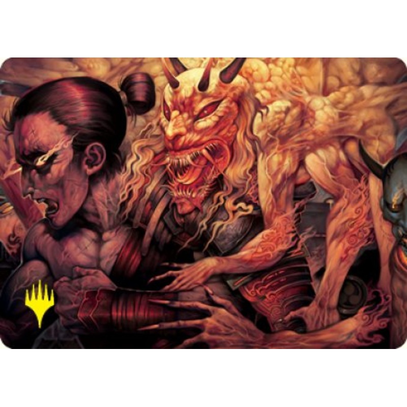 Gift of Wrath Art Card (Gold-Stamped Signature) [Kamigawa: Neon Dynasty Art Series]
