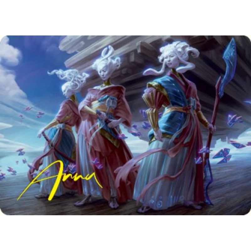 Guardians of Oboro Art Card (Gold-Stamped Signature) [Kamigawa: Neon Dynasty Art Series]