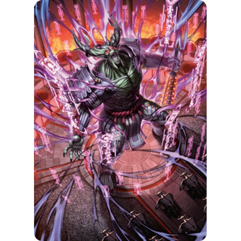 Hidetsugu, Devouring Chaos Art Card [Kamigawa: Neon Dynasty Art Series]
