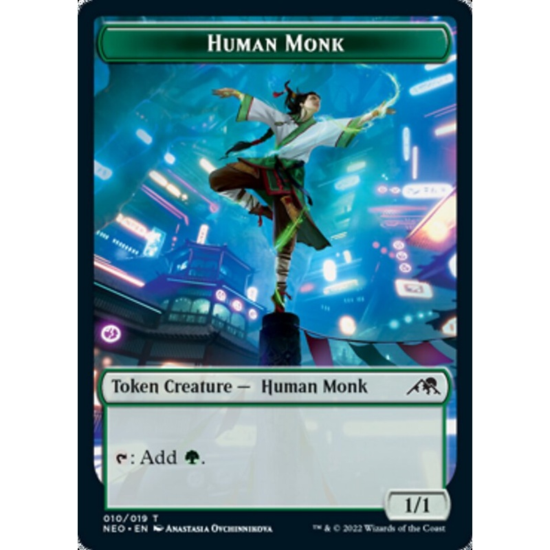 Human Monk Token [Kamigawa: Neon Dynasty Tokens]